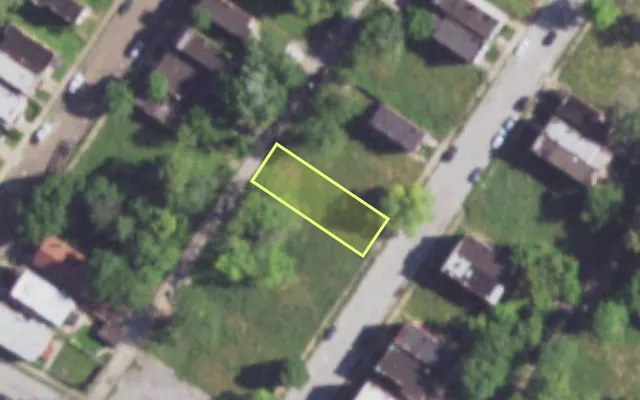 Aerial view of 4225 LINTON AV — vacant lot, St. Louis with approximate parcel outline