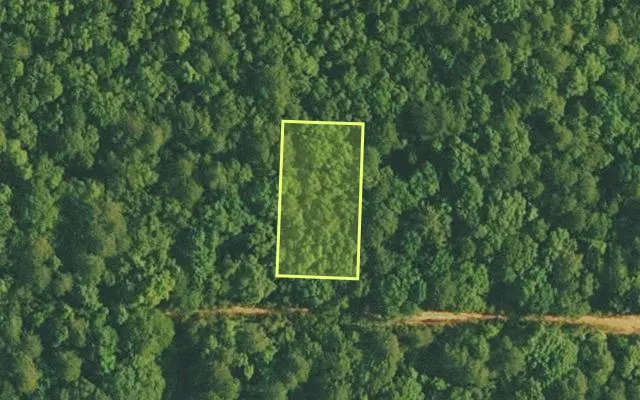 Aerial view of VAN BUREN County parcel 4400-19232-0000 — Arkansas post-auction with approximate parcel outline