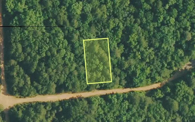 Aerial view of VAN BUREN County parcel 4200-01183-0000 — Arkansas post-auction with approximate parcel outline