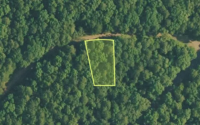 Aerial view of VAN BUREN County parcel 4400-09118-0000 — Arkansas post-auction with approximate parcel outline
