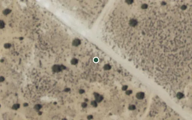 Aerial view of 1 acres in Sandoval, NM — 16097; approximate location marked