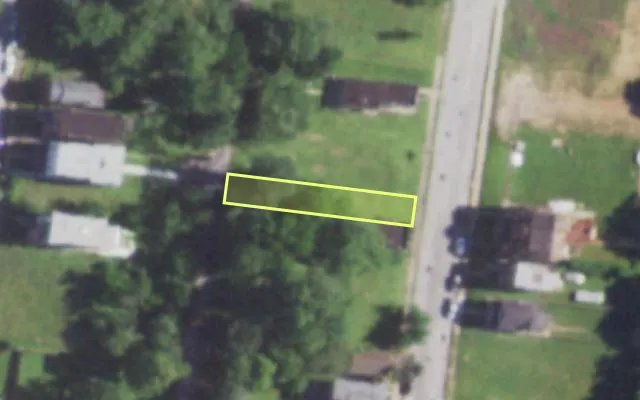 Aerial view of 1235 BAYARD AV — vacant lot, St. Louis with approximate parcel outline