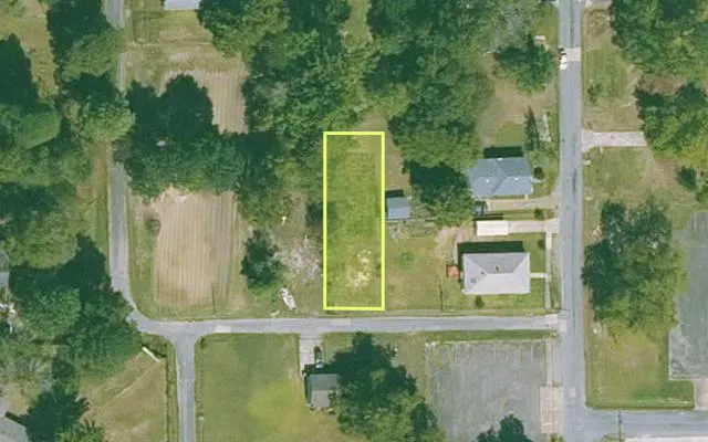 Aerial view of JEFFERSON County parcel 930-42993-000 — Arkansas post-auction with approximate parcel outline