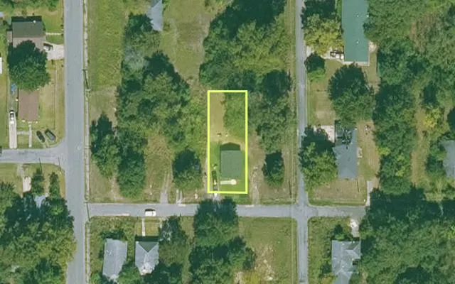 Aerial view of JEFFERSON County parcel 930-45338-000 — Arkansas post-auction with approximate parcel outline