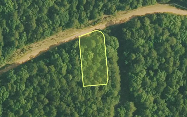 Aerial view of VAN BUREN County parcel 4400-20196-0000 — Arkansas post-auction with approximate parcel outline