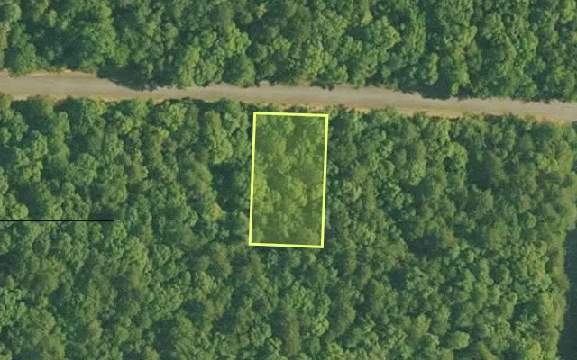 Aerial view of VAN BUREN County parcel 4400-22175-0000 — Arkansas post-auction with approximate parcel outline