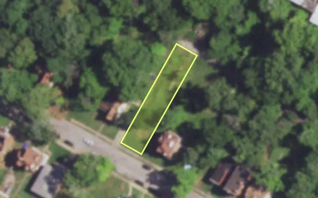 Aerial view of 4763 COTE BRILLIANTE AV — vacant lot, St. Louis with approximate parcel outline