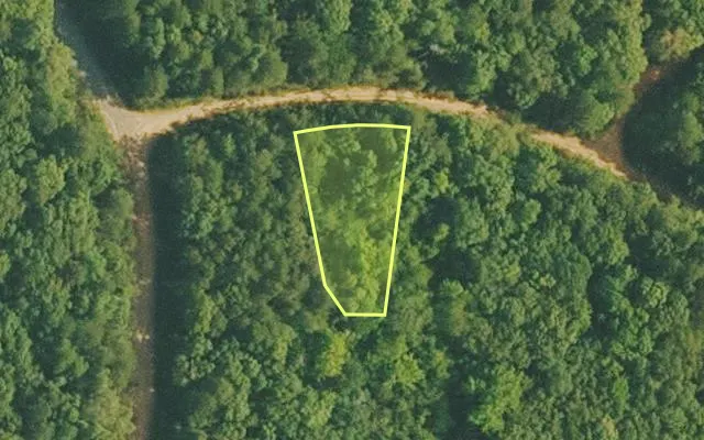 Aerial view of VAN BUREN County parcel 4500-01230-0000 — Arkansas post-auction with approximate parcel outline