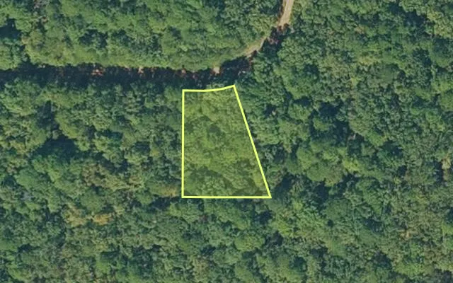 Aerial view of VAN BUREN County parcel 4300-13105-0000 — Arkansas post-auction with approximate parcel outline