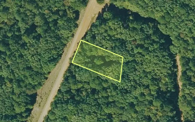 Aerial view of VAN BUREN County parcel 4300-03166-0000 — Arkansas post-auction with approximate parcel outline