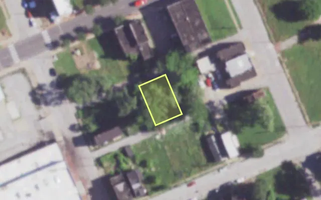 Aerial view of 2018 R SALISBURY ST — vacant lot, St. Louis with approximate parcel outline