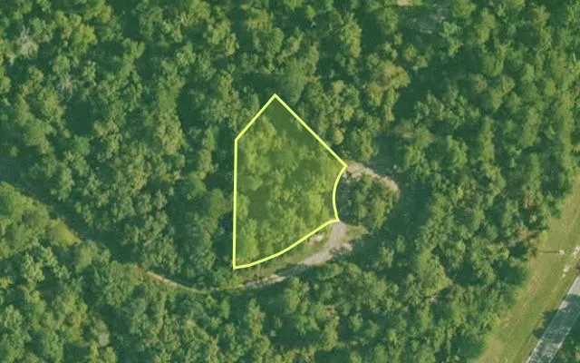 Aerial view of SALINE County parcel 604-00043-000 — Arkansas post-auction with approximate parcel outline