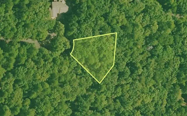 Aerial view of SALINE County parcel 640-00121-000 — Arkansas post-auction with approximate parcel outline