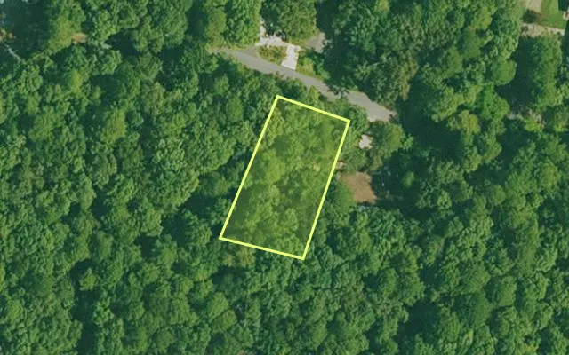 Aerial view of GARLAND County parcel 59705 — Arkansas post-auction with approximate parcel outline
