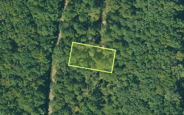 Aerial view of VAN BUREN County parcel 4050-12197-0000 — Arkansas post-auction with approximate parcel outline