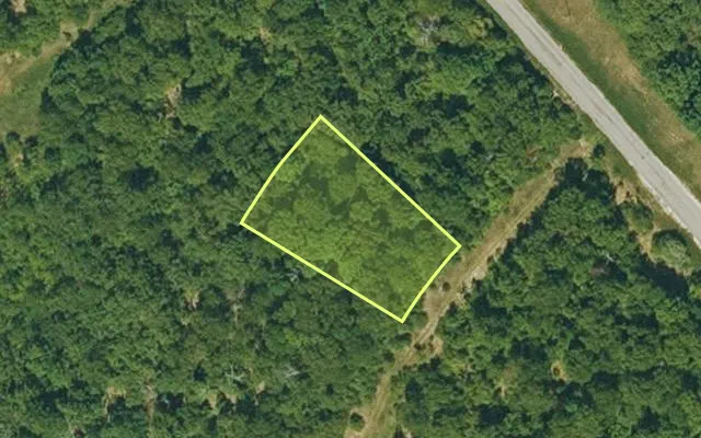 Aerial view of IZARD County parcel 800-13664-000 — Arkansas post-auction with approximate parcel outline