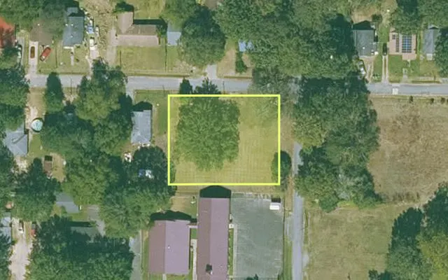 Aerial view of JEFFERSON County parcel 930-12469-000 — Arkansas post-auction with approximate parcel outline