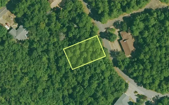 Aerial view of GARLAND County parcel 65214 — Arkansas post-auction with approximate parcel outline