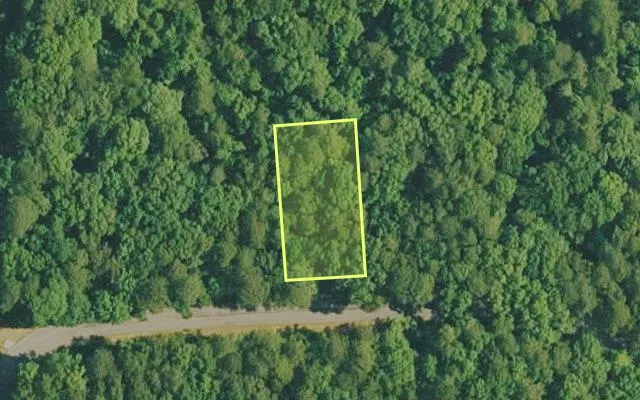 Aerial view of VAN BUREN County parcel 4400-02038-0000 — Arkansas post-auction with approximate parcel outline