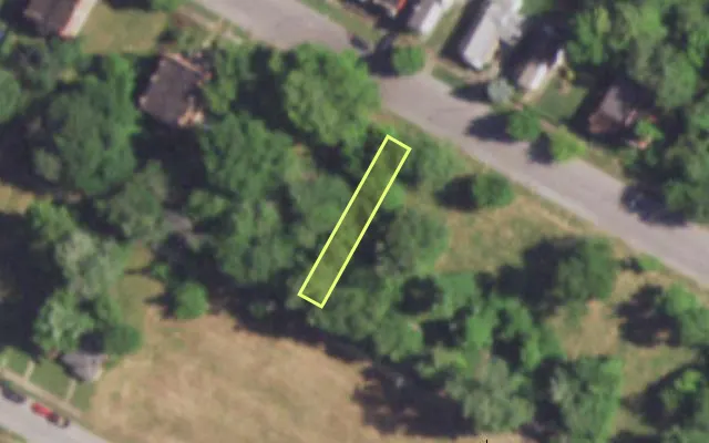 Aerial view of 4554 MAFFITT AV — vacant lot, St. Louis with approximate parcel outline