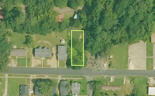 Aerial view of UNION County parcel 00120-00148-0000 — Arkansas post-auction with approximate parcel outline