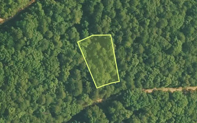 Aerial view of VAN BUREN County parcel 4400-19251-0000 — Arkansas post-auction with approximate parcel outline