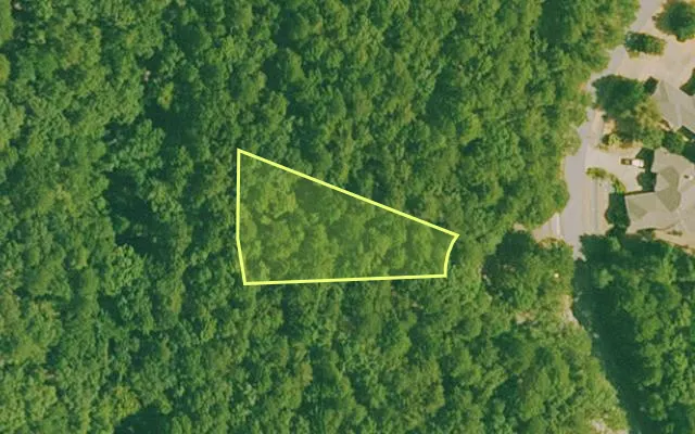 Aerial view of GARLAND County parcel 67277 — Arkansas post-auction with approximate parcel outline