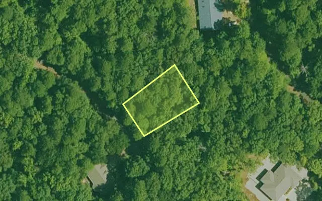 Aerial view of GARLAND County parcel 66798 — Arkansas post-auction with approximate parcel outline