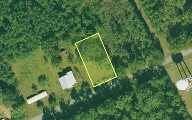Aerial view of CLEVELAND County parcel 07851-00 — Arkansas post-auction with approximate parcel outline