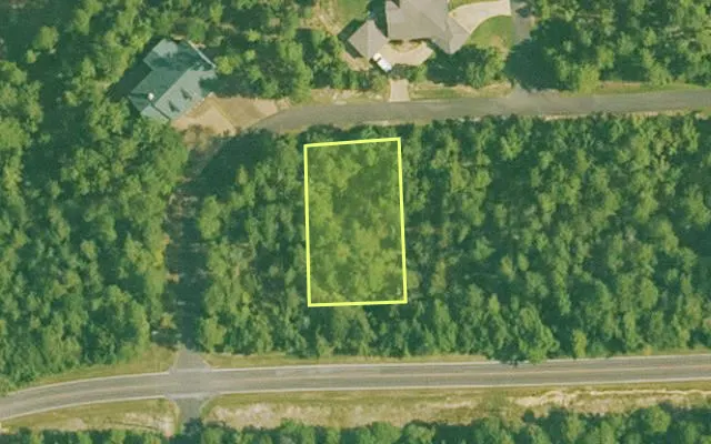 Aerial view of SALINE County parcel 760-00017-000 — Arkansas post-auction with approximate parcel outline
