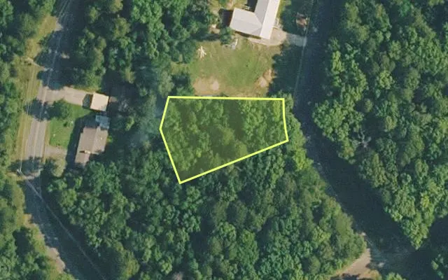 Aerial view of VAN BUREN County parcel 4400-04103-0000 — Arkansas post-auction with approximate parcel outline