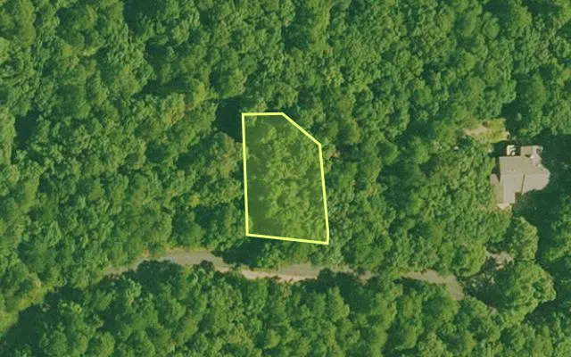 Aerial view of SALINE County parcel 640-00125-000 — Arkansas post-auction with approximate parcel outline