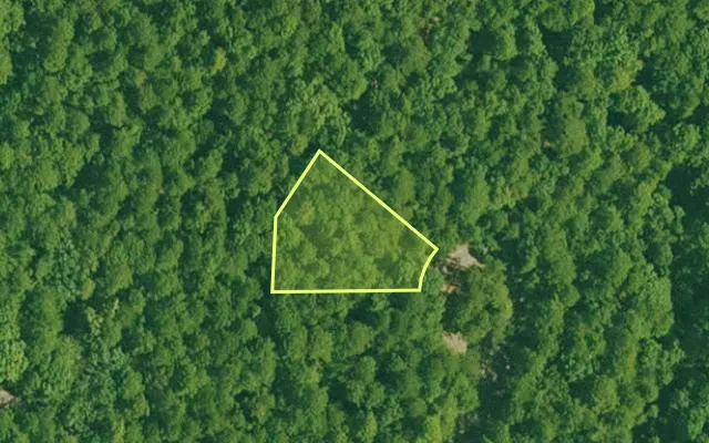 Aerial view of GARLAND County parcel 67083 — Arkansas post-auction with approximate parcel outline