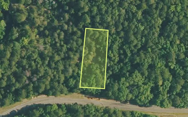 Aerial view of VAN BUREN County parcel 4400-11182-0000 — Arkansas post-auction with approximate parcel outline