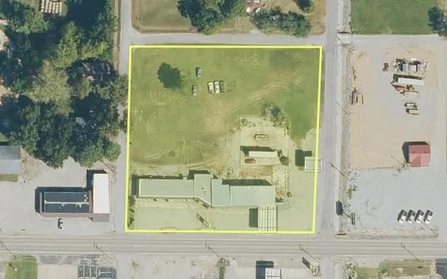 Aerial view of CLAY County parcel 751-02794-000C — Arkansas post-auction with approximate parcel outline