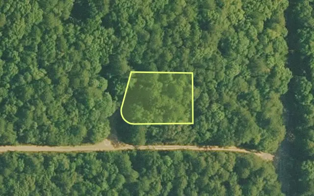 Aerial view of VAN BUREN County parcel 4400-20221-0000 — Arkansas post-auction with approximate parcel outline