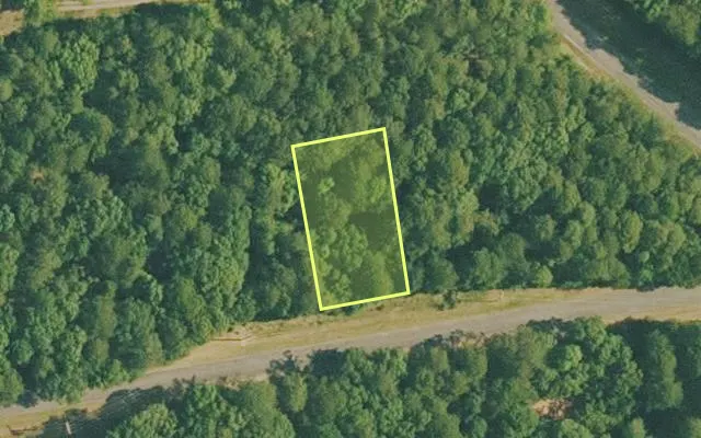 Aerial view of VAN BUREN County parcel 4400-11056-0000 — Arkansas post-auction with approximate parcel outline