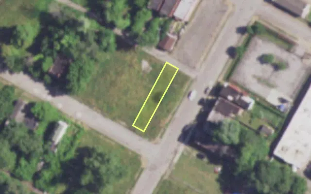 Aerial view of 4203 COTE BRILLIANTE AV — vacant lot, St. Louis with approximate parcel outline
