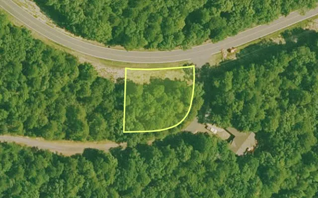 Aerial view of SALINE County parcel 640-00184-000 — Arkansas post-auction with approximate parcel outline