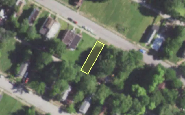 Aerial view of 5726 MAFFITT AV — vacant lot, St. Louis with approximate parcel outline