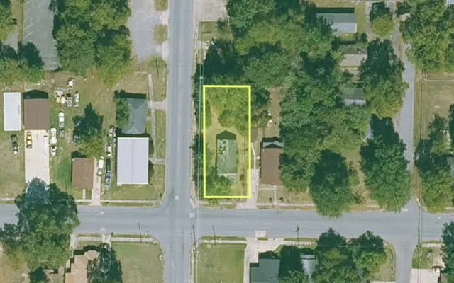 Aerial view of JEFFERSON County parcel 930-21520-000 — Arkansas post-auction with approximate parcel outline