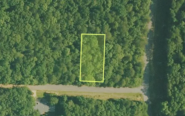 Aerial view of VAN BUREN County parcel 4410-02027-0000 — Arkansas post-auction with approximate parcel outline