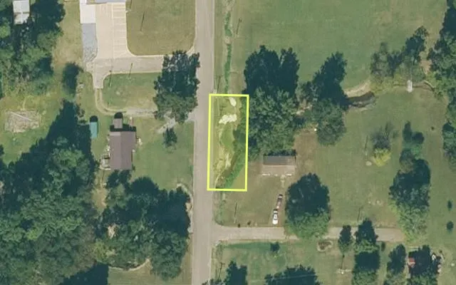 Aerial view of LEE County parcel 04-00068 — Arkansas post-auction with approximate parcel outline