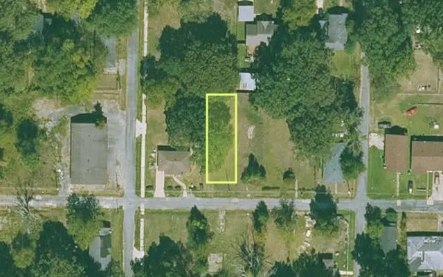 Aerial view of JEFFERSON County parcel 930-62984-000 — Arkansas post-auction with approximate parcel outline