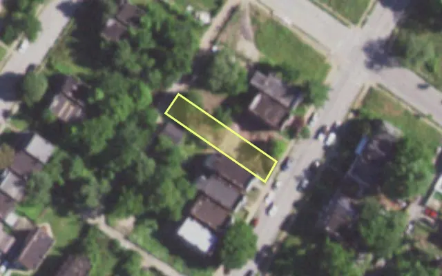Aerial view of 1331 GOODFELLOW BLVD — vacant lot, St. Louis with approximate parcel outline