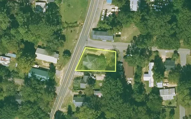Aerial view of BRADLEY County parcel 736-00241-000 — Arkansas post-auction with approximate parcel outline
