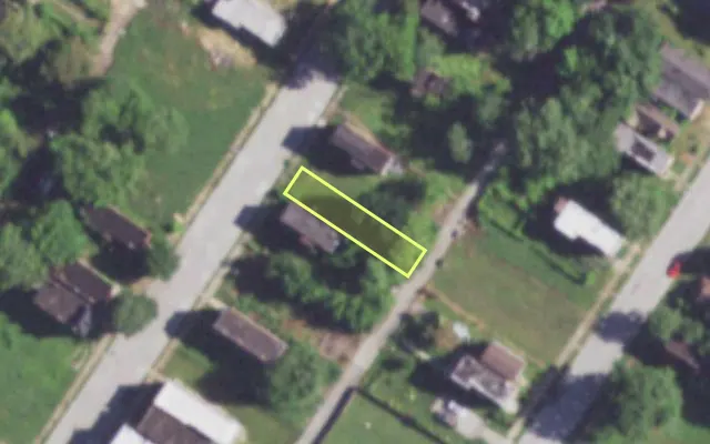 Aerial view of 4328 LINTON AV — vacant lot, St. Louis with approximate parcel outline