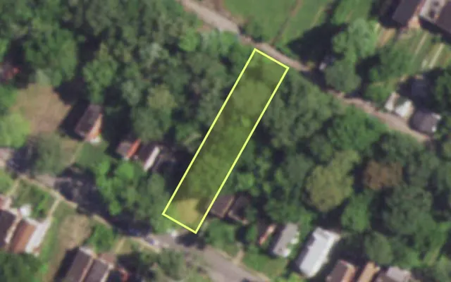 Aerial view of 4759 LEDUC ST — vacant lot, St. Louis with approximate parcel outline