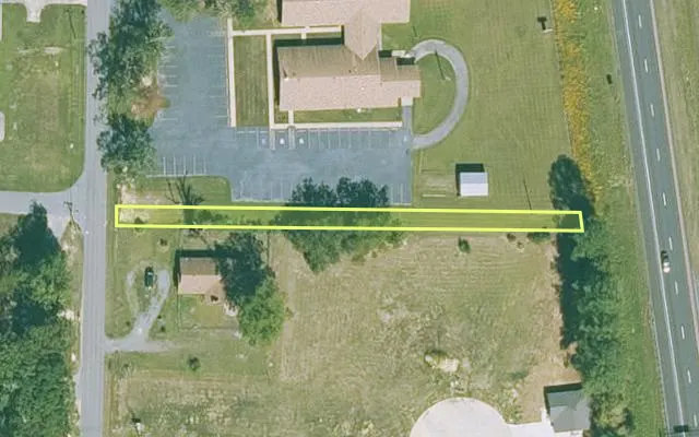 Aerial view of JEFFERSON County parcel 970-15708-050 — Arkansas post-auction with approximate parcel outline
