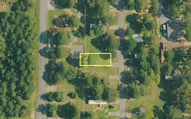 Aerial view of VAN BUREN County parcel 4400-03207-0000 — Arkansas post-auction with approximate parcel outline
